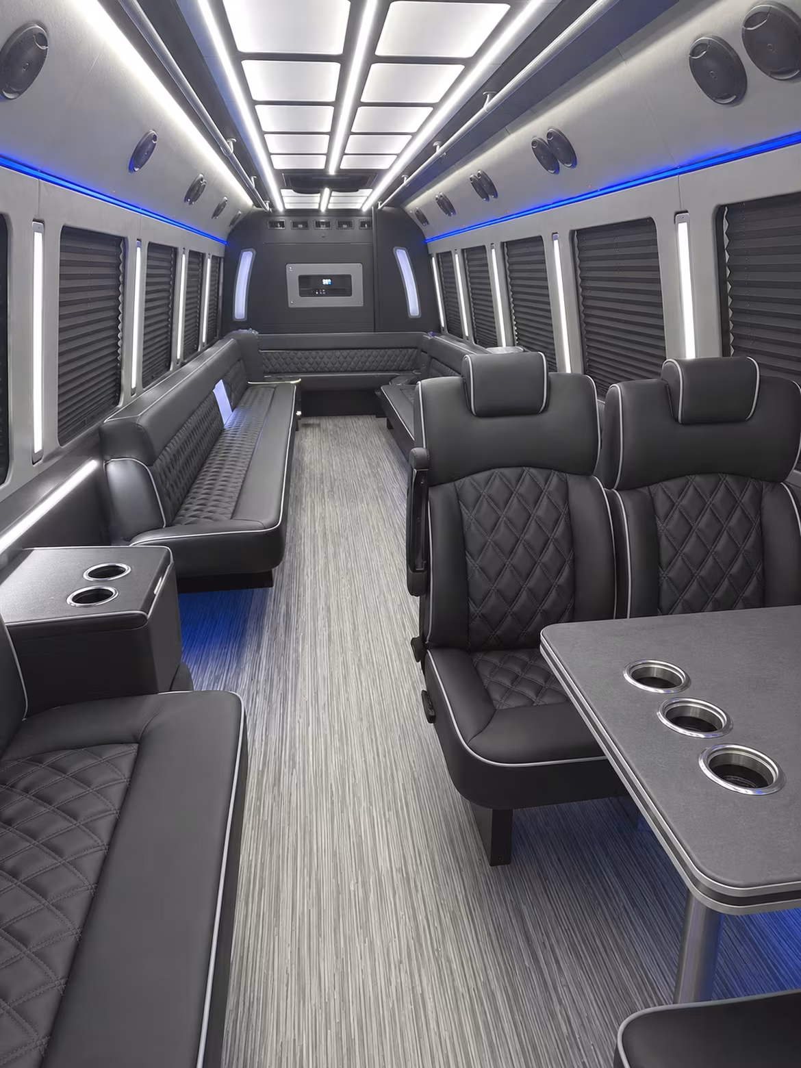 st petersburg 25 passenger party bus inside