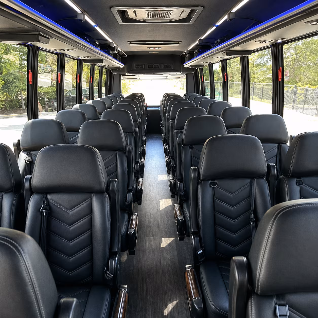 st petersburg 30 passenger minibus interior