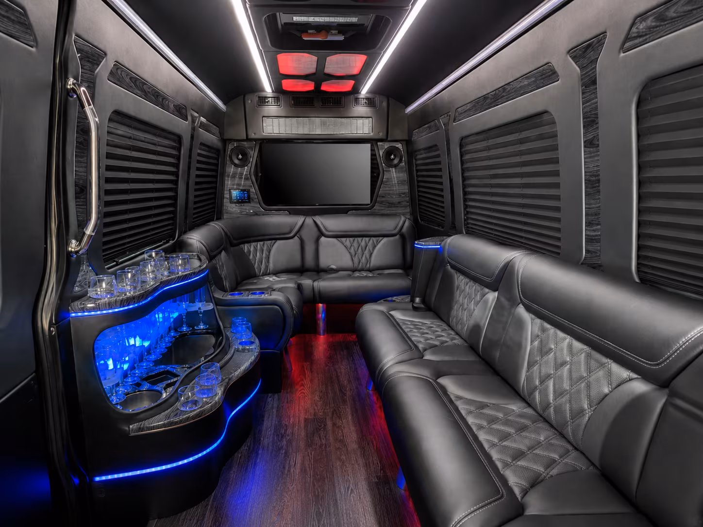 st petersburg 30 passenger party bus inside