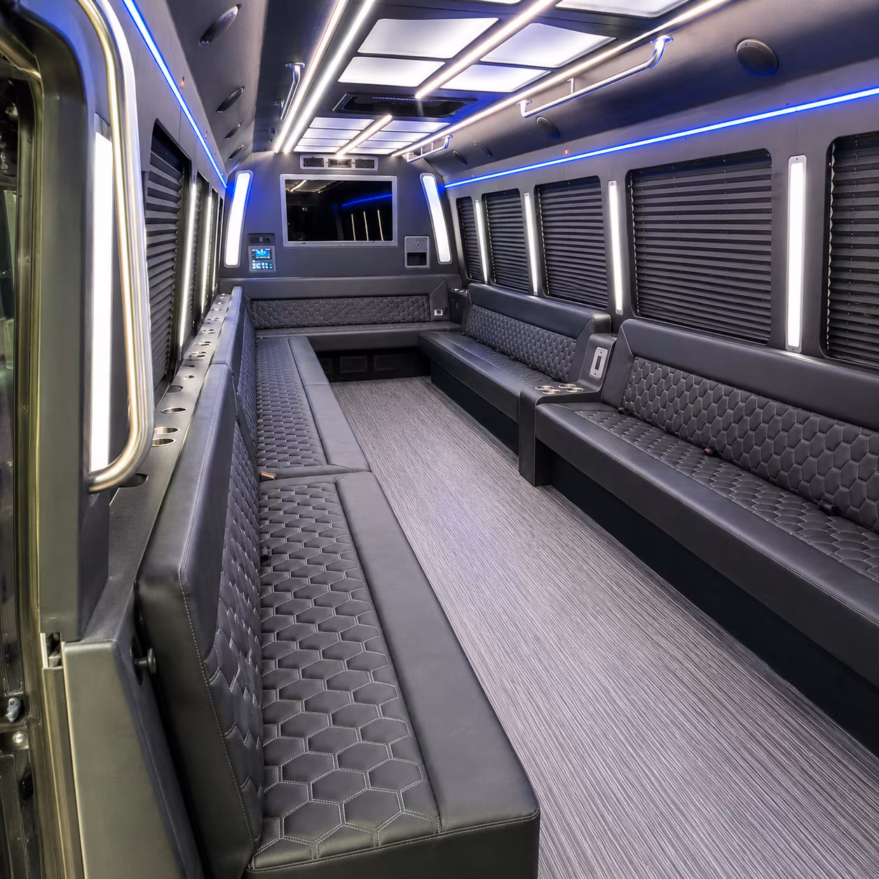 st petersburg 40 passenger party bus interior