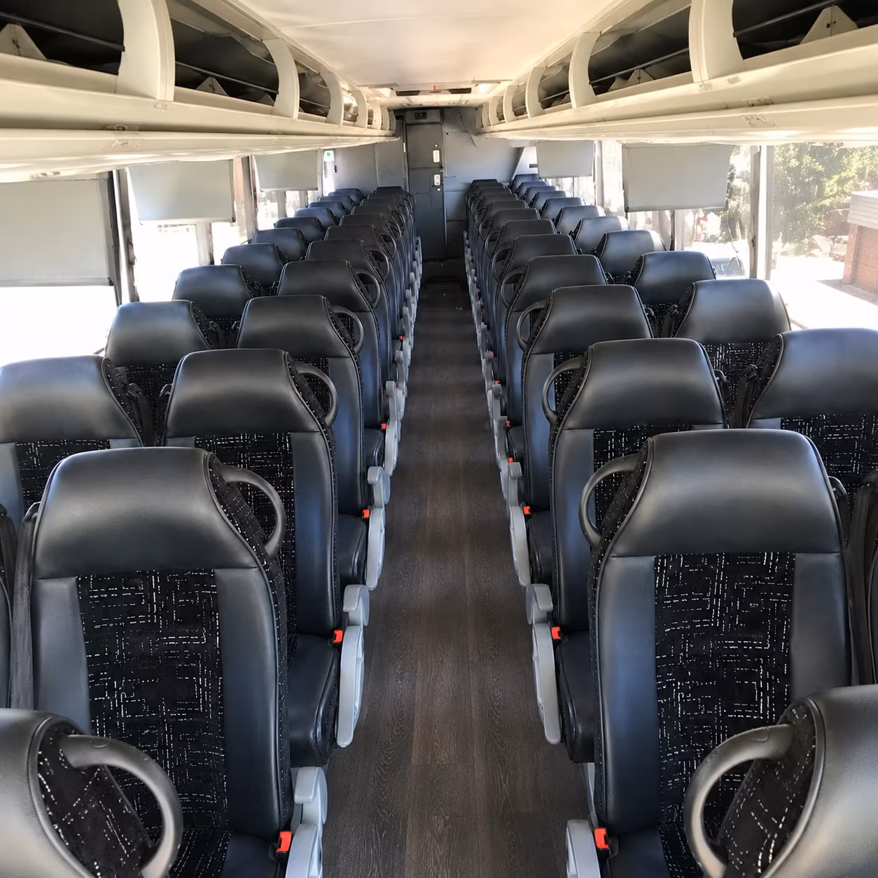 st petersburg 56 passenger charter bus inside