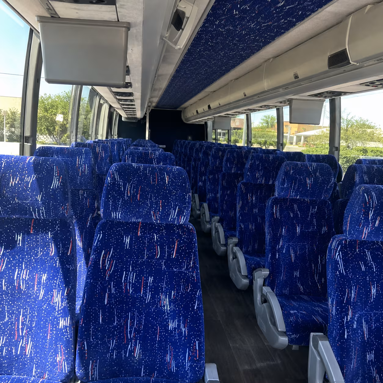 st petersburg 56 passenger charter bus interior